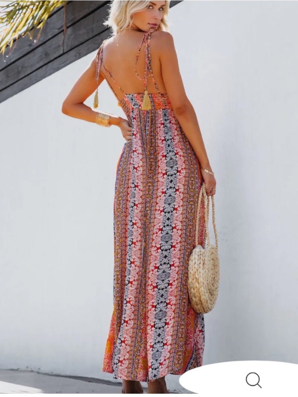 NEW!!‎ En Creme Gorgeous Boho Pattern Maxi Dress - Picture 9 of 11